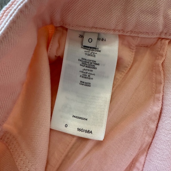 Zimmermann salmon denim skirt, size 0 - Picture 3 of 3